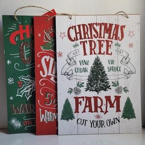 NWT 3 Piece Christmas Wall Decor